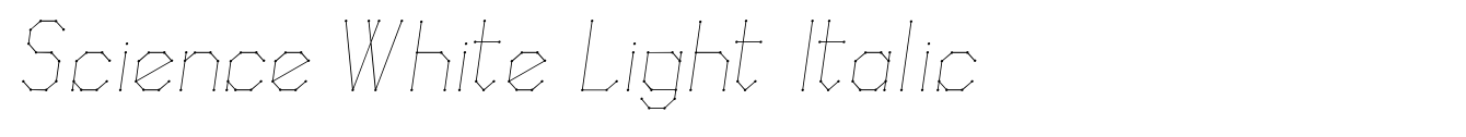 Science White Light Italic